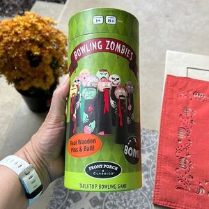 Bowling Zombies Tabletop Game - Zombie Pins & Bowling Ball BOMB! Travel Game